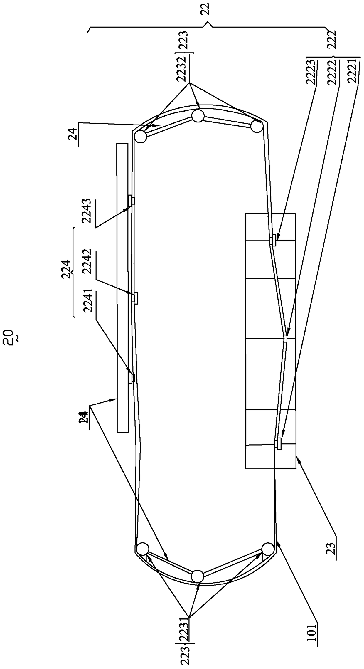 Horizontal continuous electroplating production line and its production process