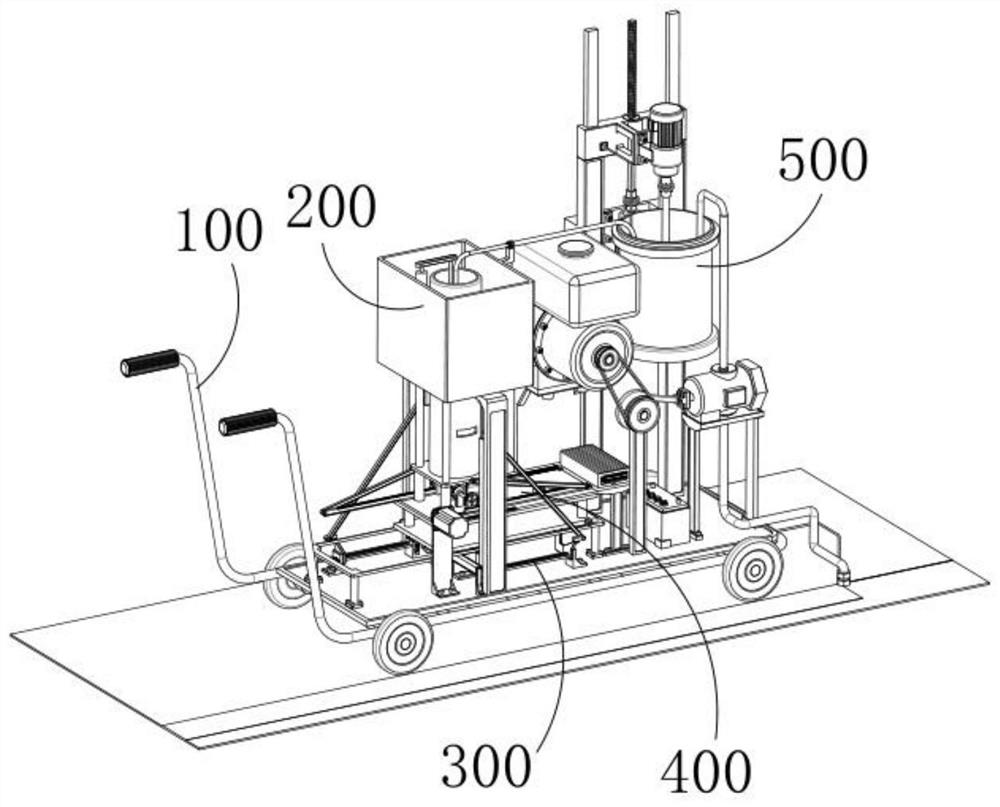 A method for automatically replacing luminous paint buckets for cold spray marking machines