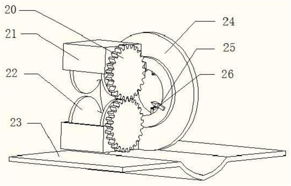 A steel pipe picking and cleaning transport device