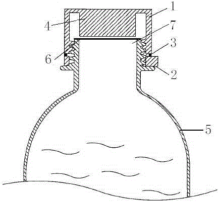 Water-based paint bucket with oxidation-resistant and dustproof functions