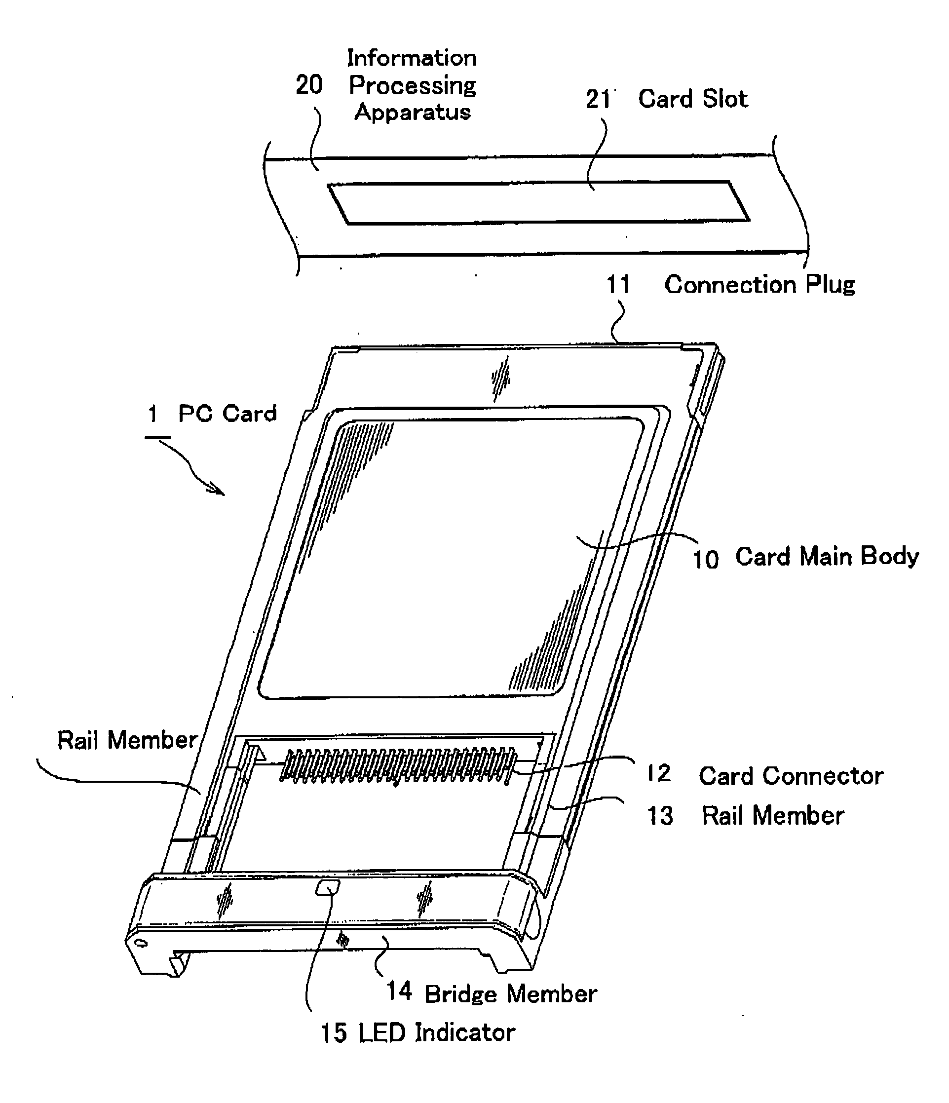 Pc card and pc card control method