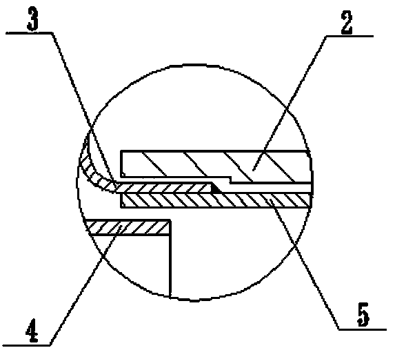 Axial corrugated expansion joint with reinforced connection structure