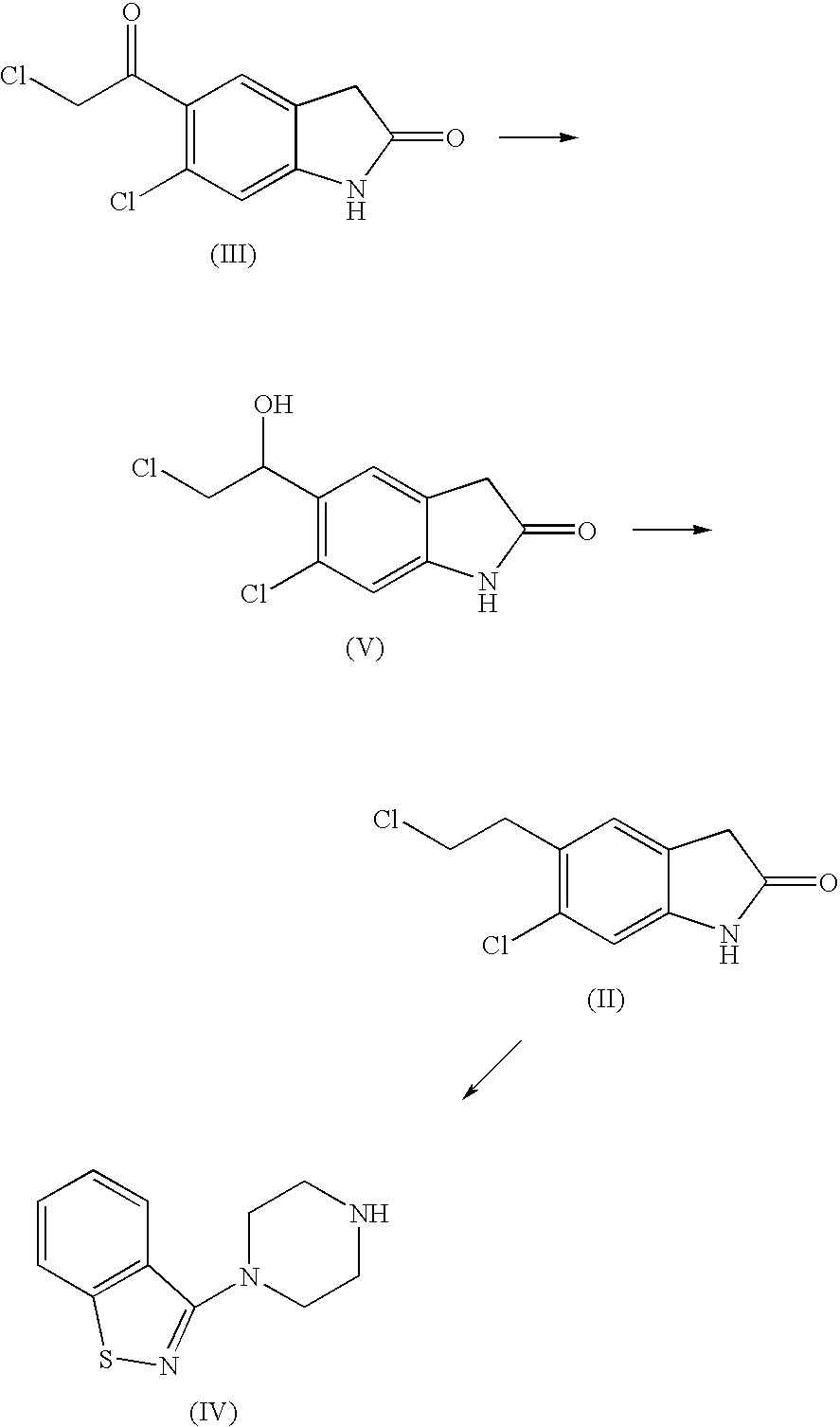 Process for the preparation of ziprasidone