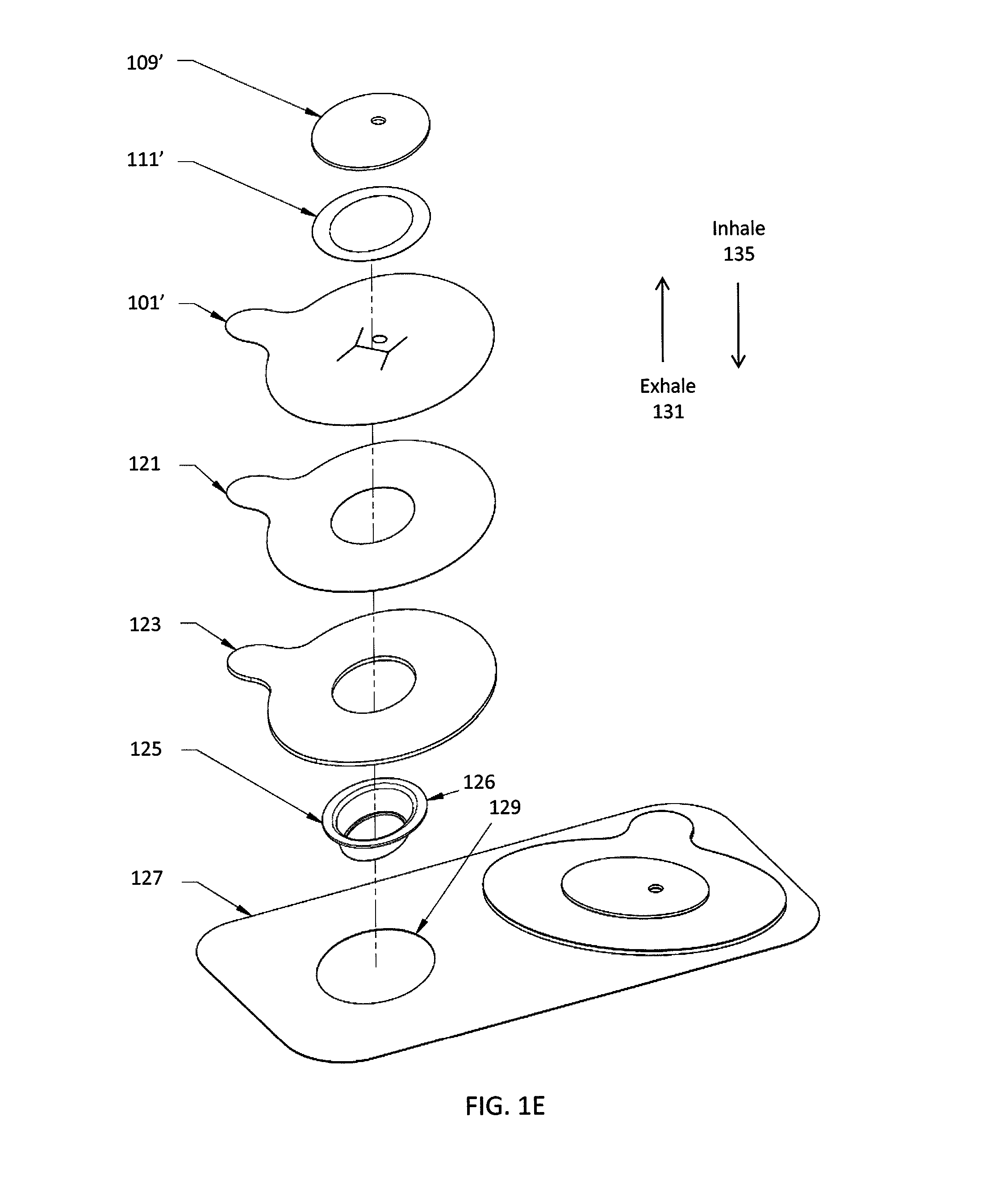 Layered nasal respiratory devices