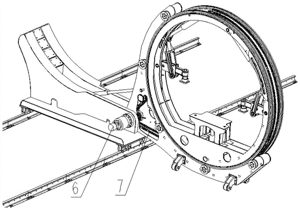 A chassis on-line flipping device