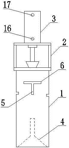 A steel pipe pile device with outrigger