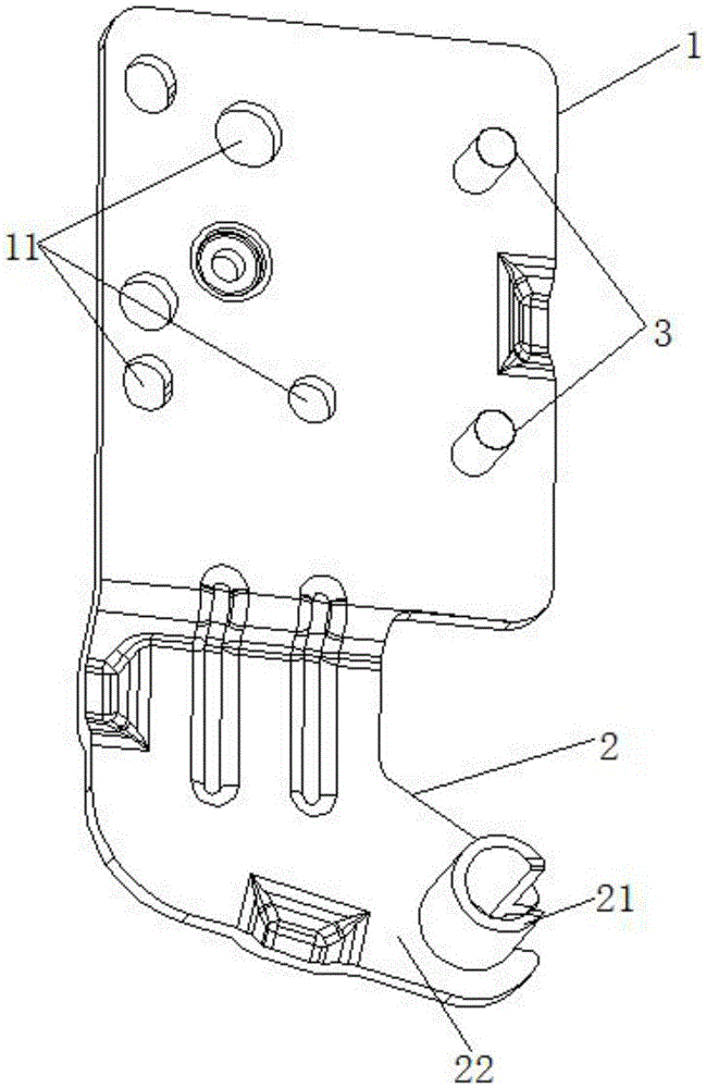 Hinge mechanism of refrigerator door and refrigerator provided with hinge mechanism