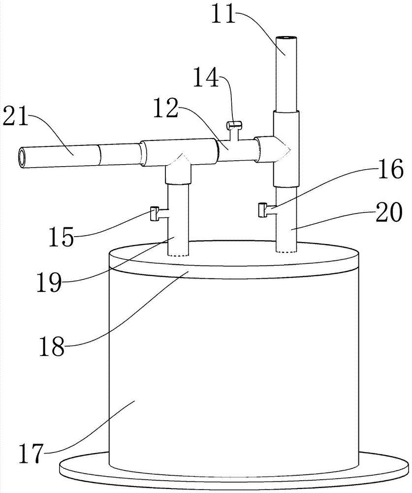 Periodic returning seepage experiment device and method