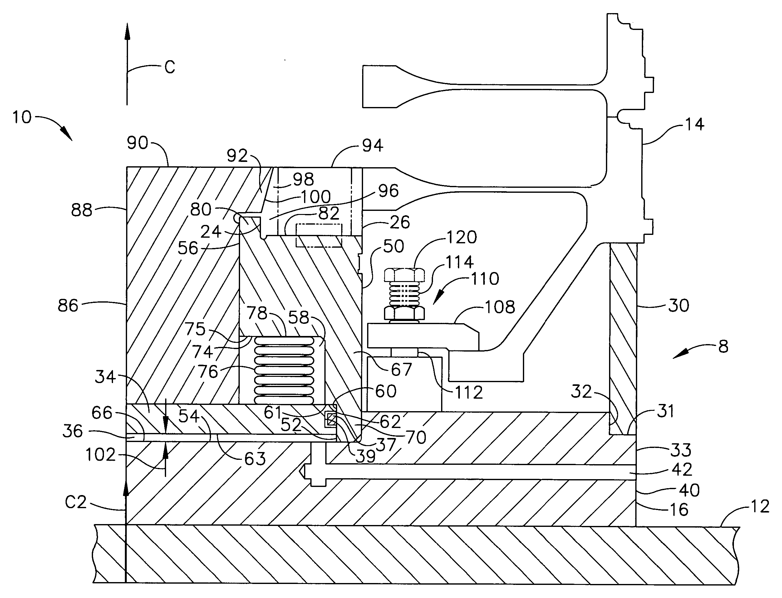 Machining fixture for centering and holding workpiece
