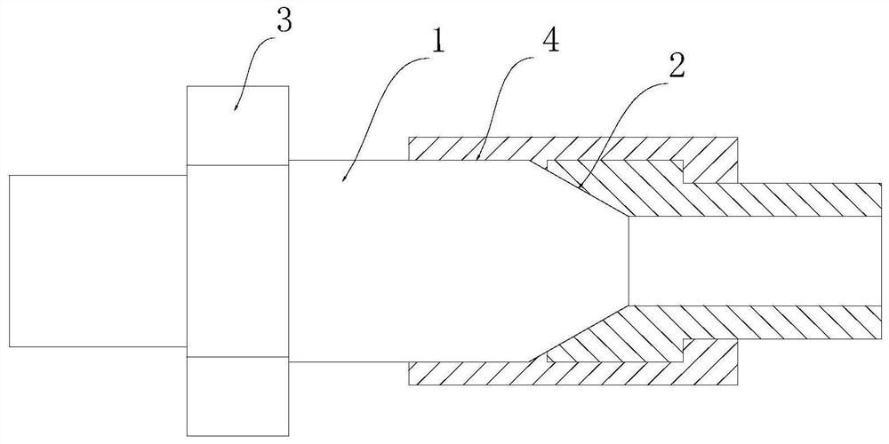 Aero-engine conduit conical surface coloring detection device and detection method