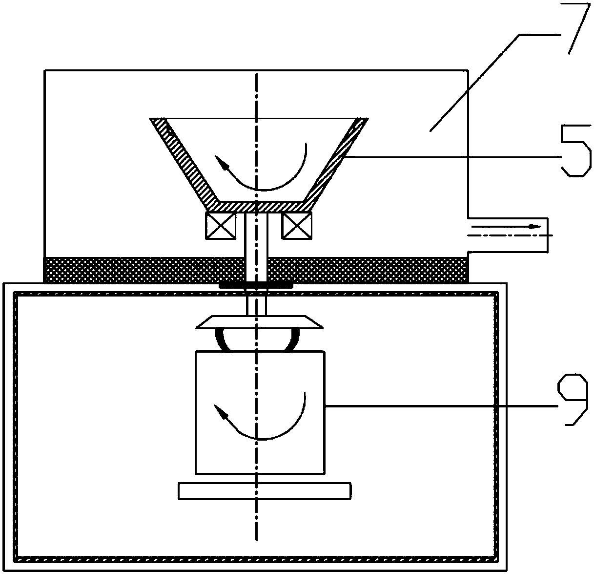 Device and method for producing scaly material from mineral melt