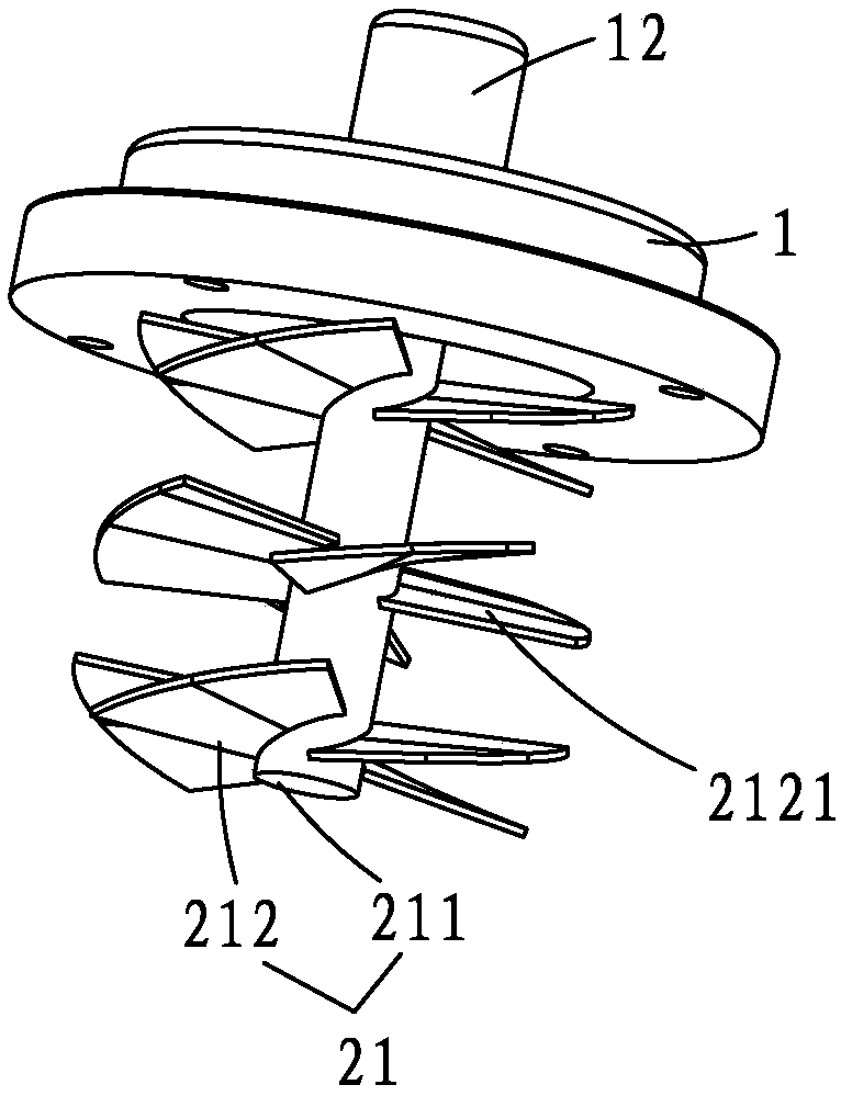 Powder feeding device capable of realizing powder gradient change and for laser cladding