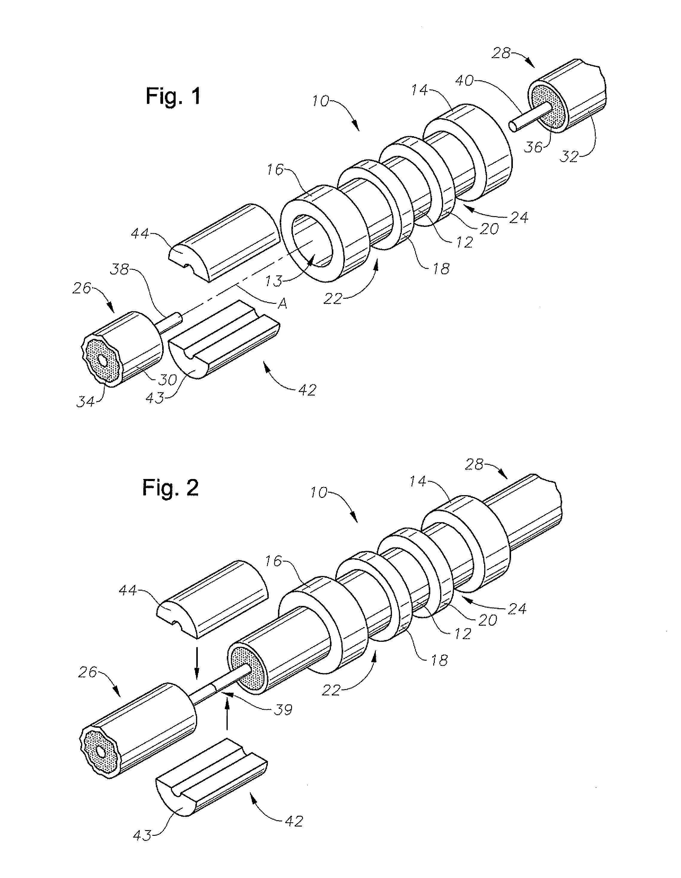 Mineral insulated metal sheathed cable connector and method of forming the connector