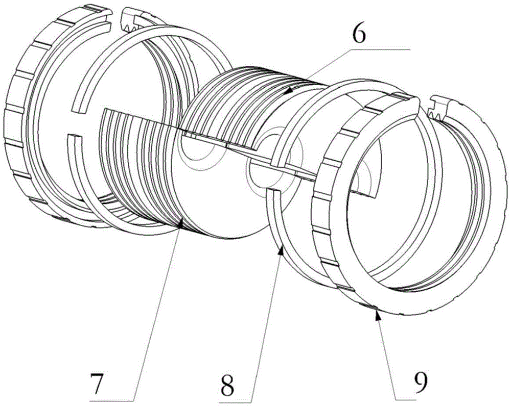 Airplane operation control steel rope guide piece