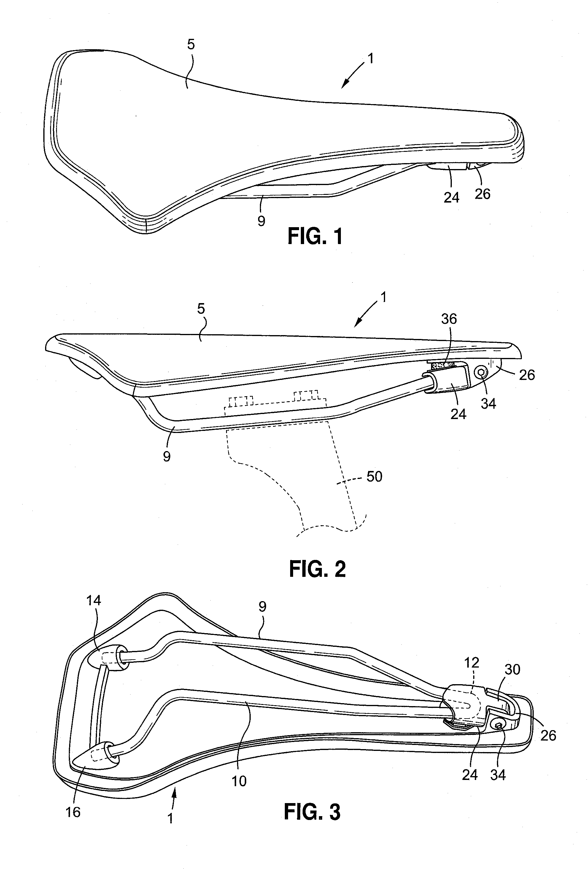 Adjustable flex saddle for a bicycle or a motorcycle
