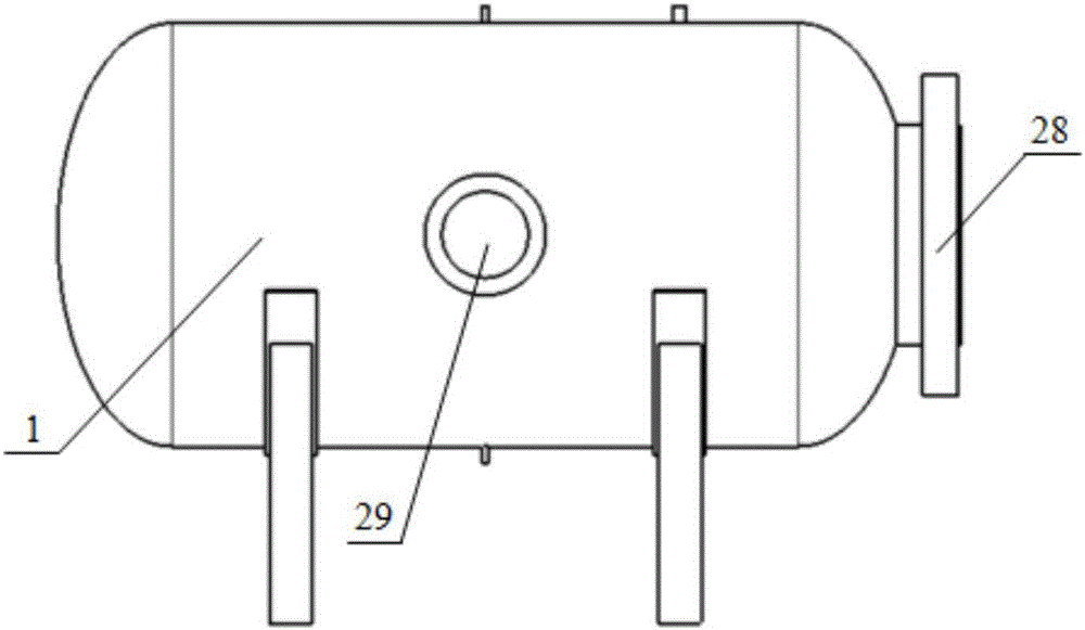 Experimental device for research on hydrogen combustion in nuclear power plant containment shell