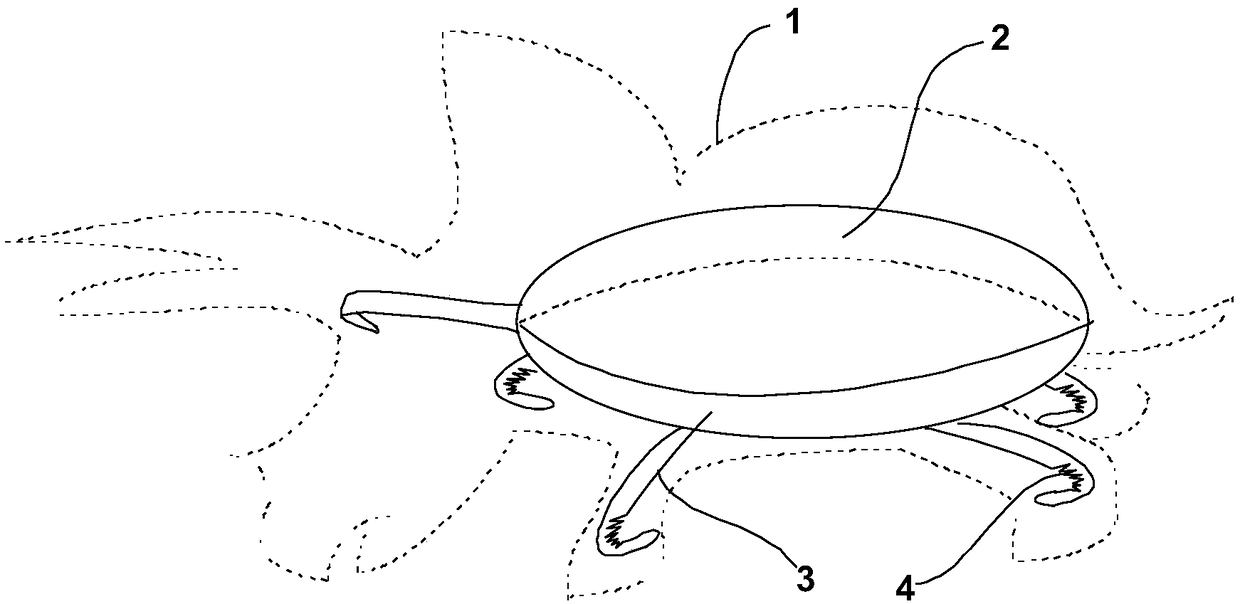 Movable pet biting toy