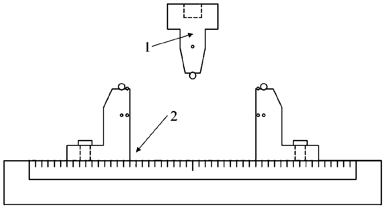 Rock three-point bending fixture for size effect tests
