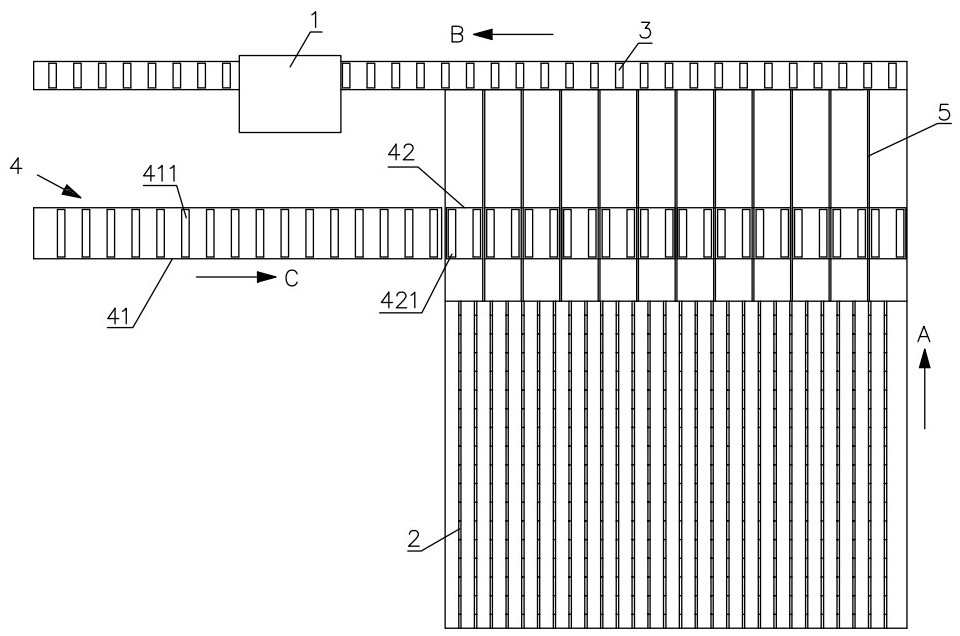 Profile steel production line with back straightening function