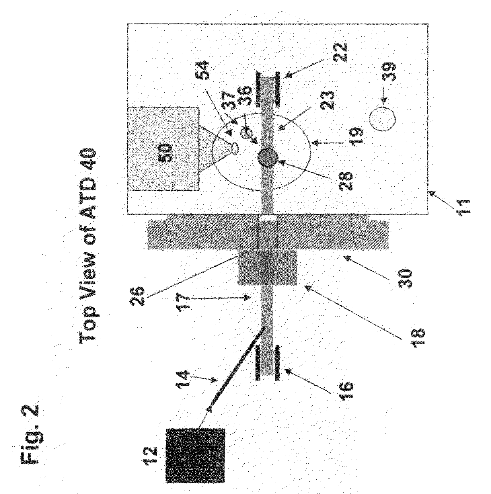 Atmospheric pressure ion source moving transport interface for a mass spectrometer