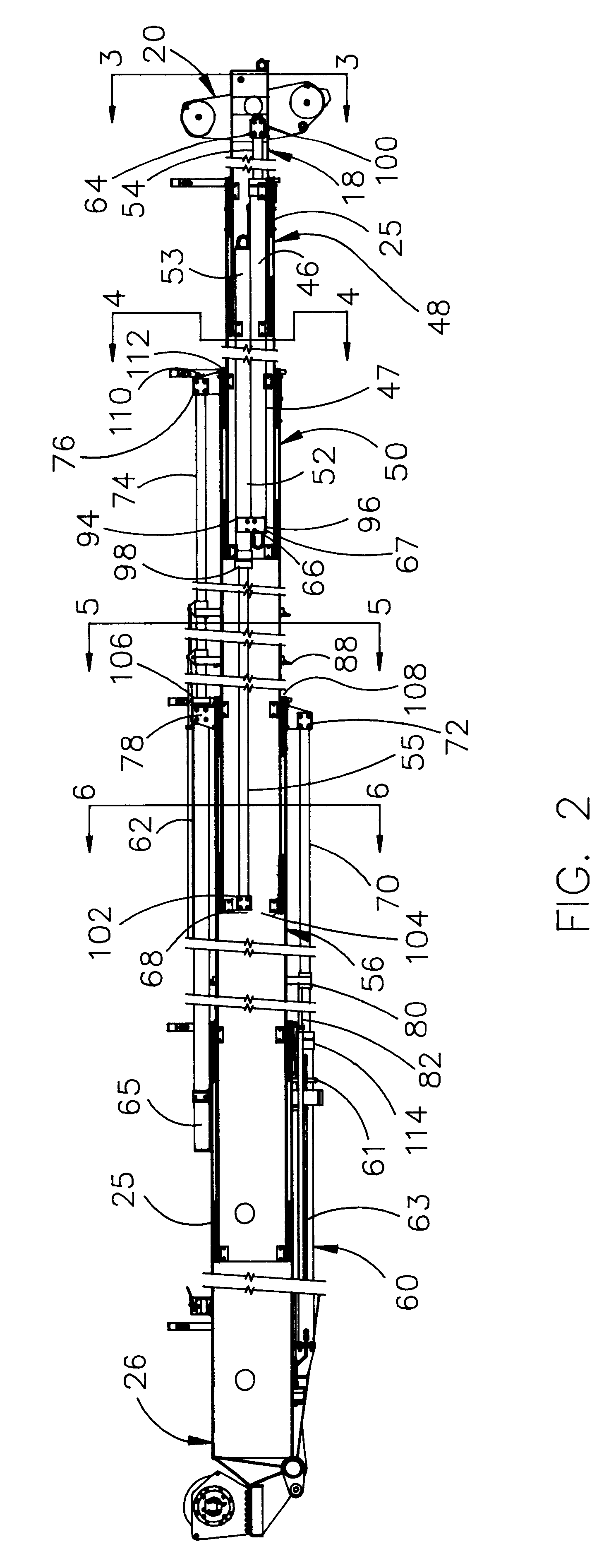 Method and apparatus for telescoping boom with hydraulic extension actuators