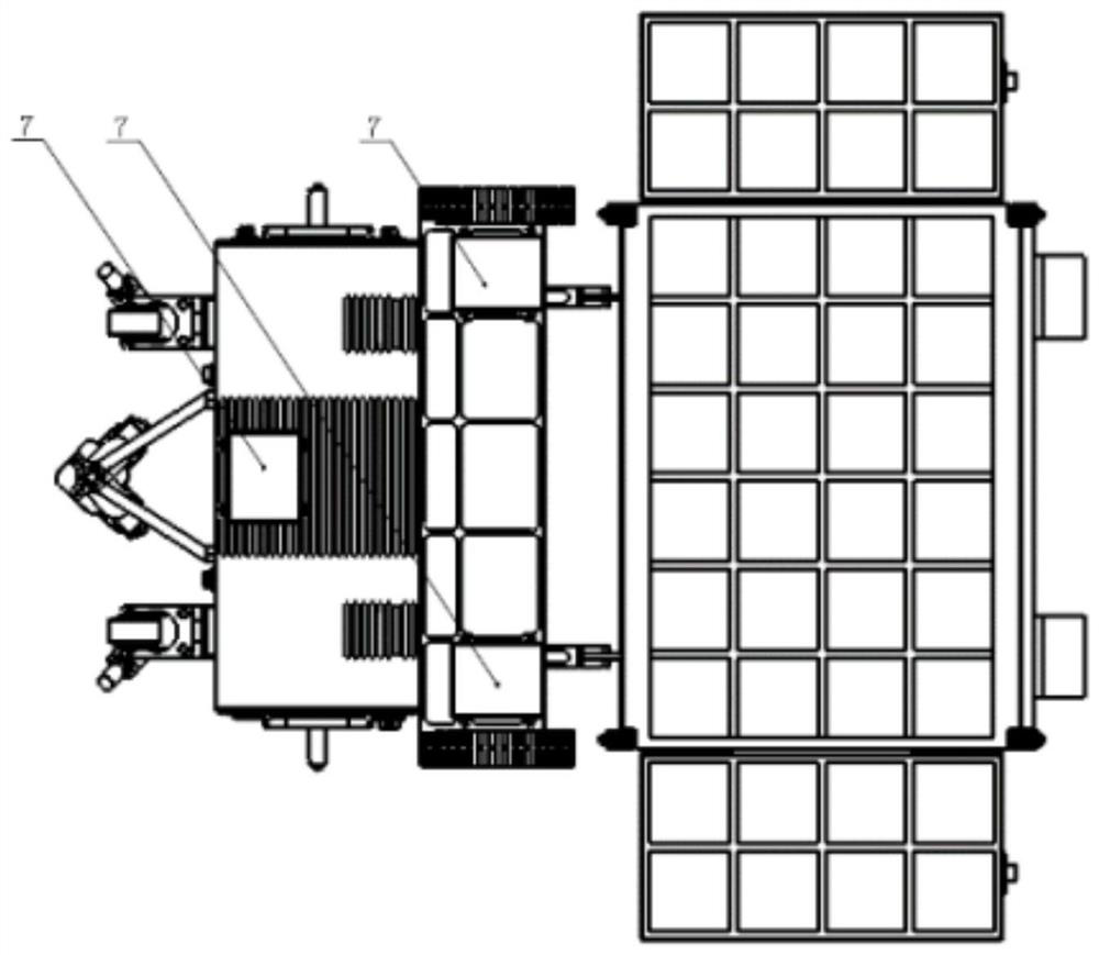 Permanent magnet adsorption type nuclear emergency large-area wall pollution rapid measuring device