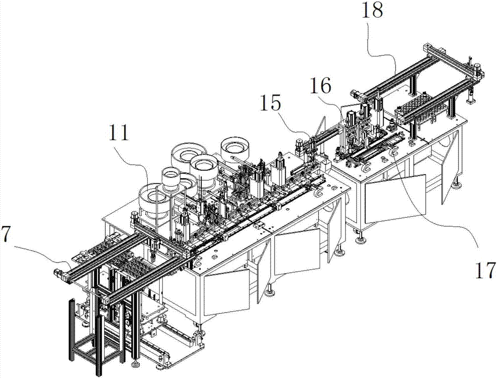 Fuel pump automatic assembly line and operating method thereof