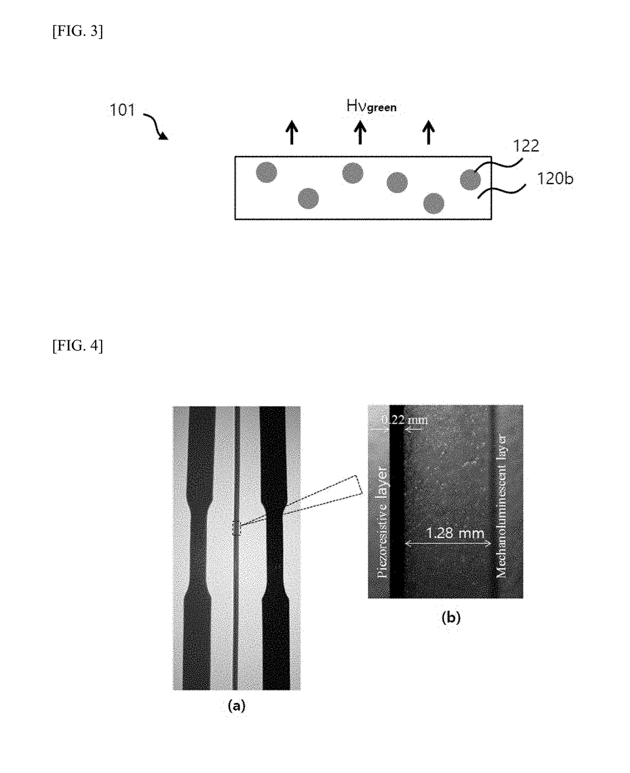 Strain measurement sensor capable of indicating strain with color emission and method of manufacturing the same