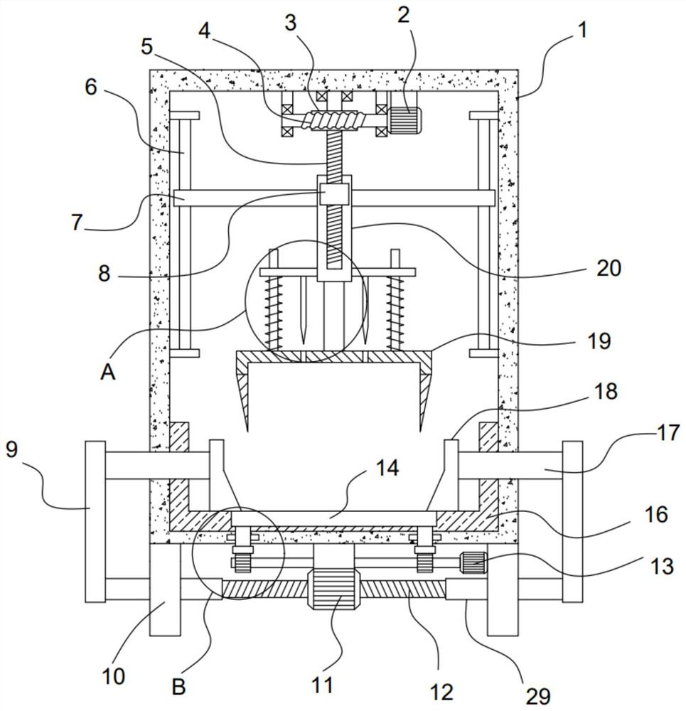 Manufacturing device for preparing construction materials from construction waste