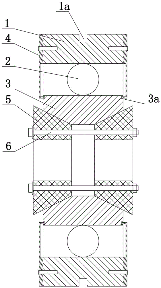 Cleaning-type antiskid bearing