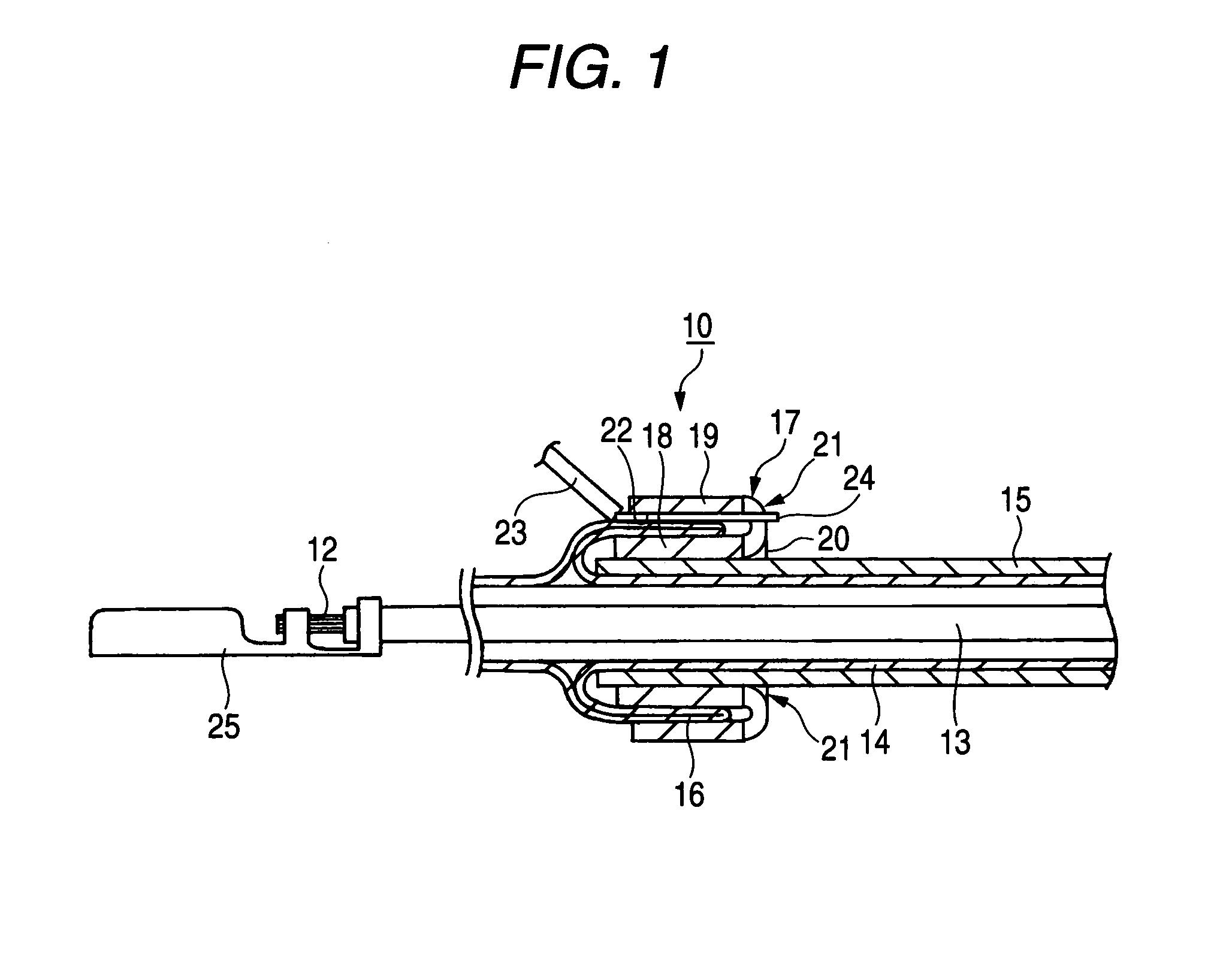 Method of grounding shielded wire and structure for grounding shielded wire