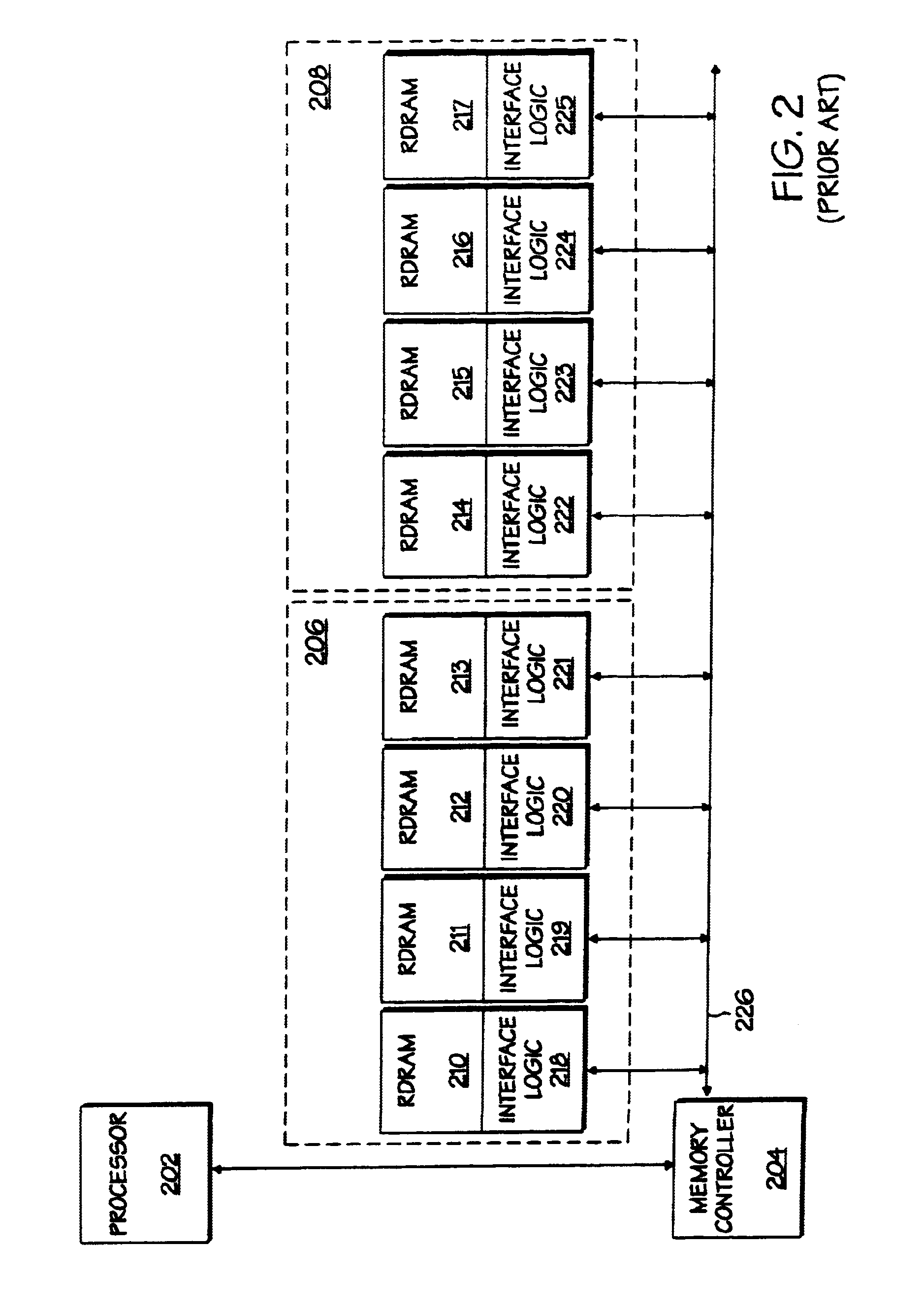 Memory module controller for providing an interface between a system memory controller and a plurality of memory devices on a memory module