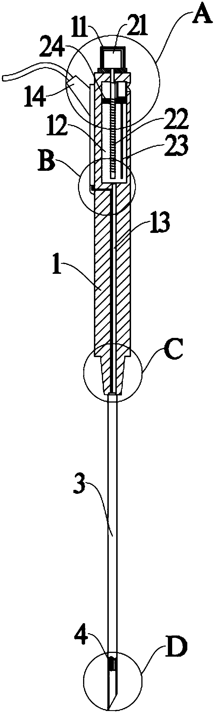 Enhancing perfusion device for needle knife mirror