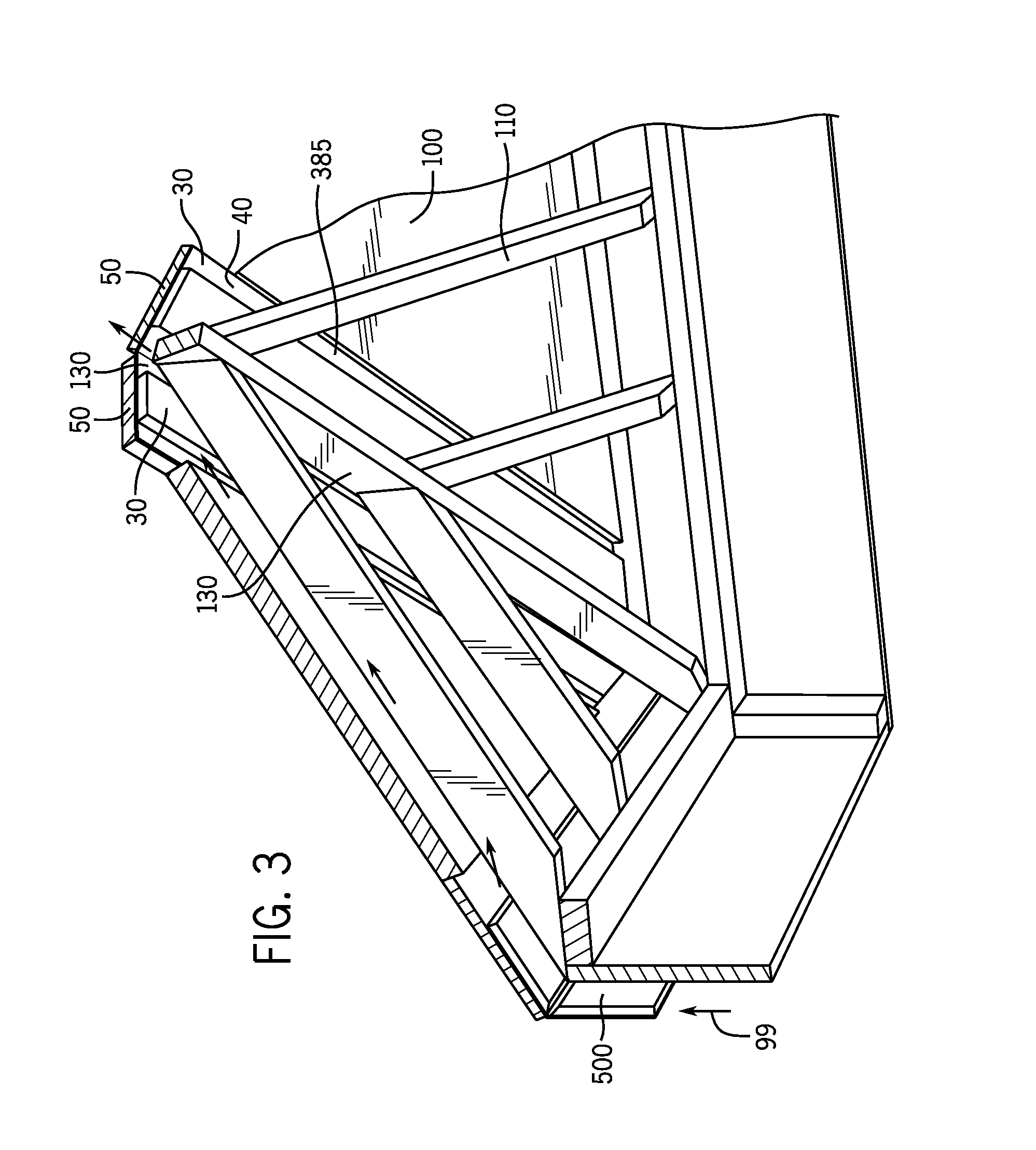 Construction system for releasing moisture from a hip, valley or gable roof