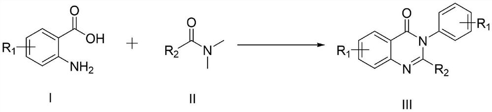 Synthesis method of 4-3 (H) quinazolinone and derivative thereof