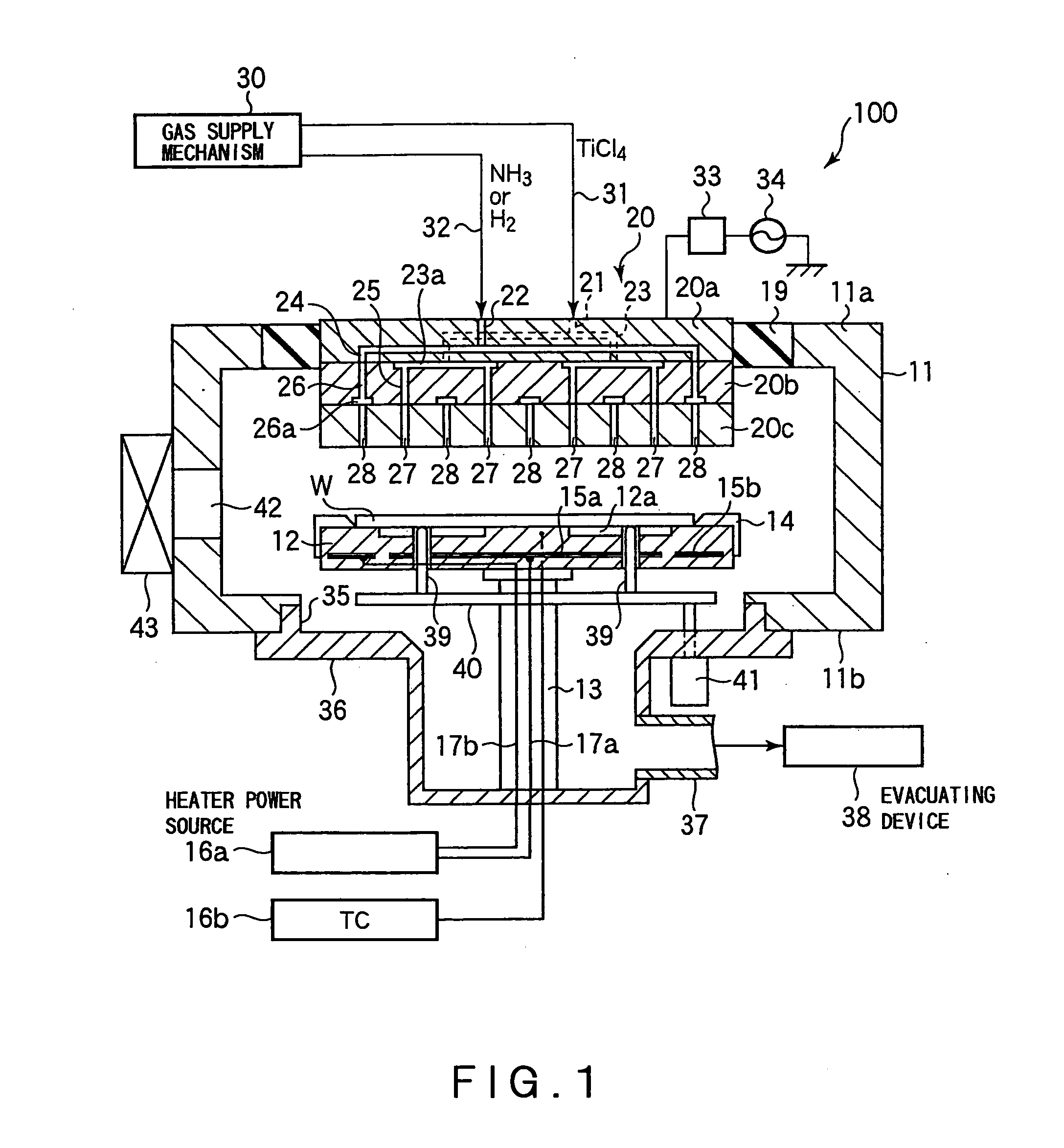 Substrate Processing Apparatus and Substrate Mount Table Used in the Apparatus