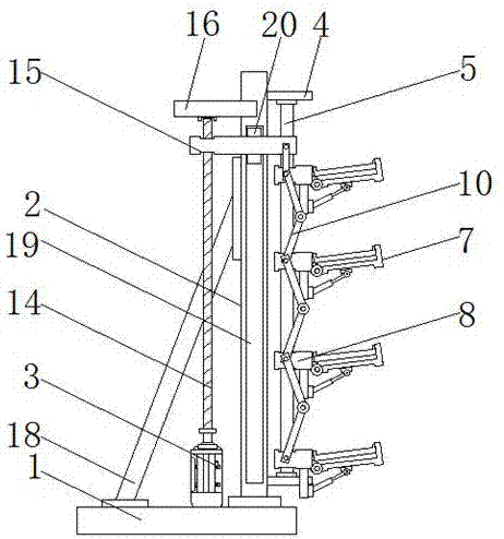 Multi-layer cultivation illumination adjustment frame for flowers and plants