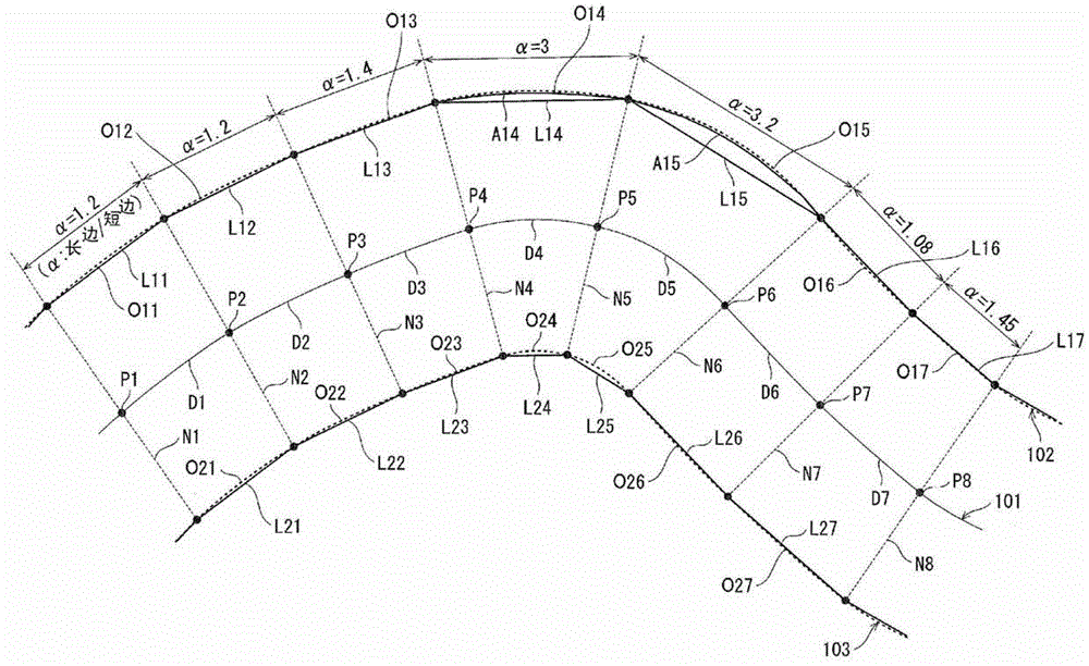 Curve-drawing device, curve-drawing method, curve-drawing program, and integrated circuit