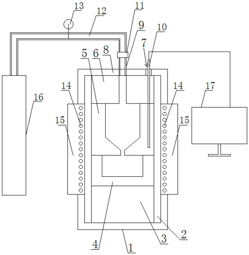 An experimental device for simulating the iron-condensed layer in the hearth of a blast furnace