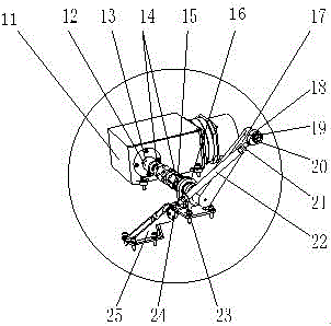 Folding and unfolding mechanism facing spacecraft multi-plate unfoldable antenna