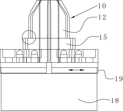Round pin-inserted positioning device and tensioning and positioning round pin thereof