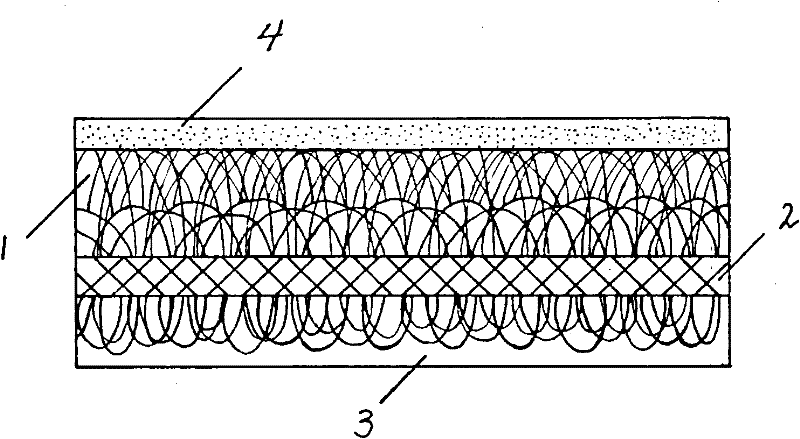 Filter material with composite ultrafine chopped fibers on surface