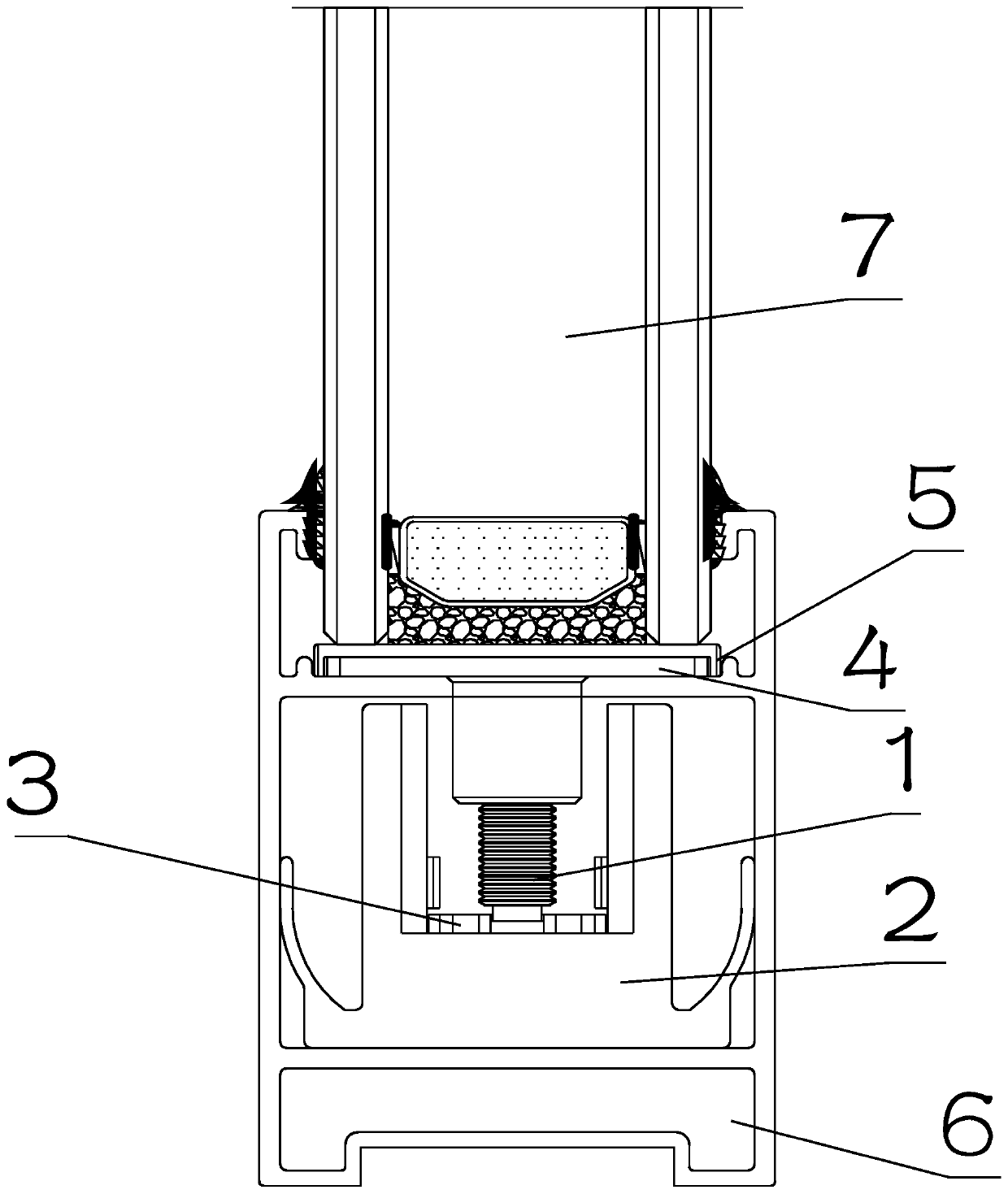 Device capable of being used for regulating glass
