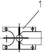 Dismounting device for inverted vertical disc of copper pipe inverted vertical wire drawing machine