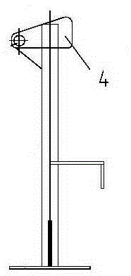 Dismounting device for inverted vertical disc of copper pipe inverted vertical wire drawing machine