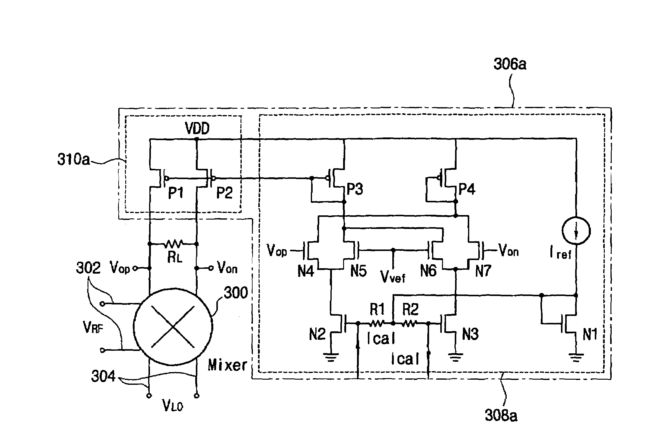 Circuit for reducing second order intermodulation