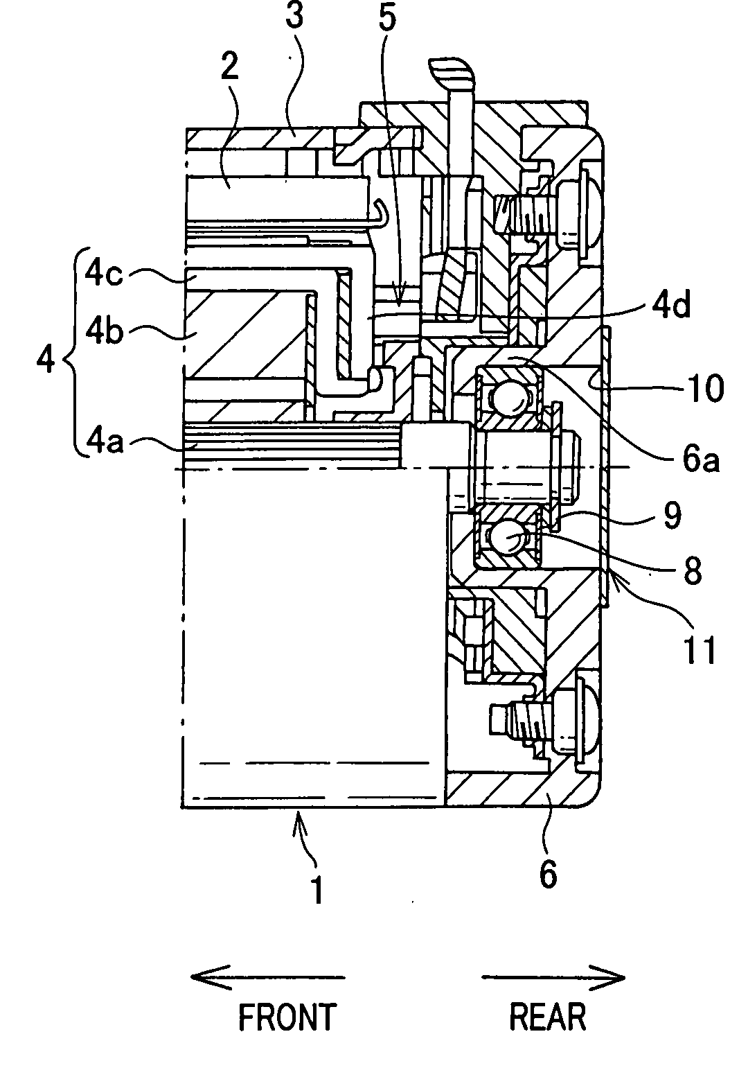 Starter motor having seal plate to seal bearing box formed in end frame
