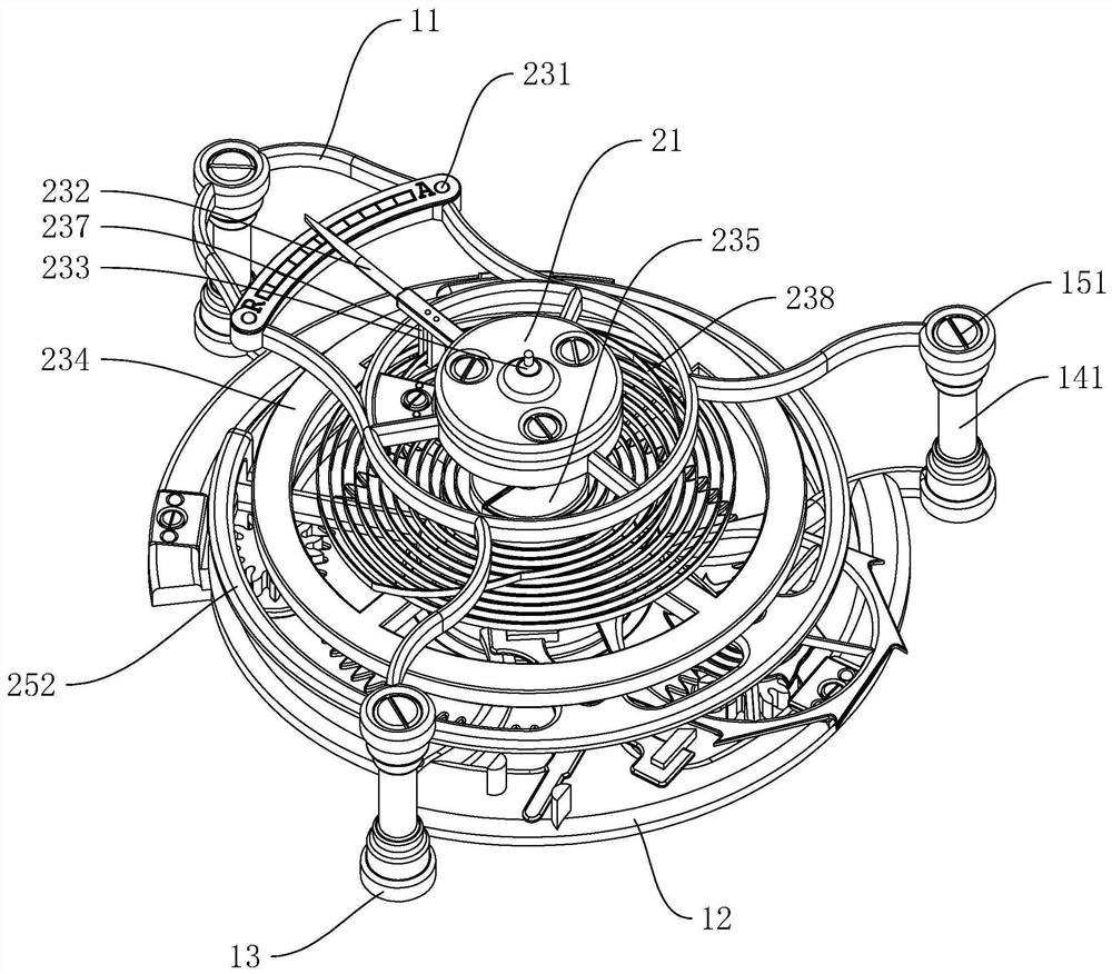 Tourbillon in mechanical timepiece movement