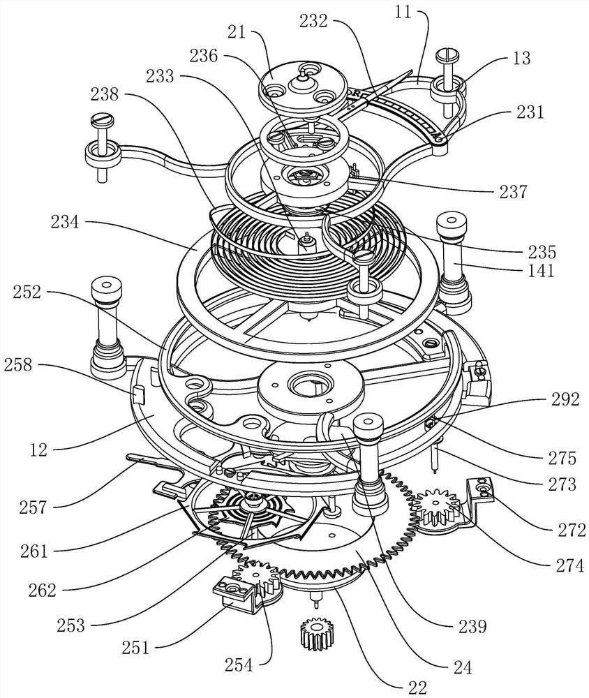 Tourbillon in mechanical timepiece movement