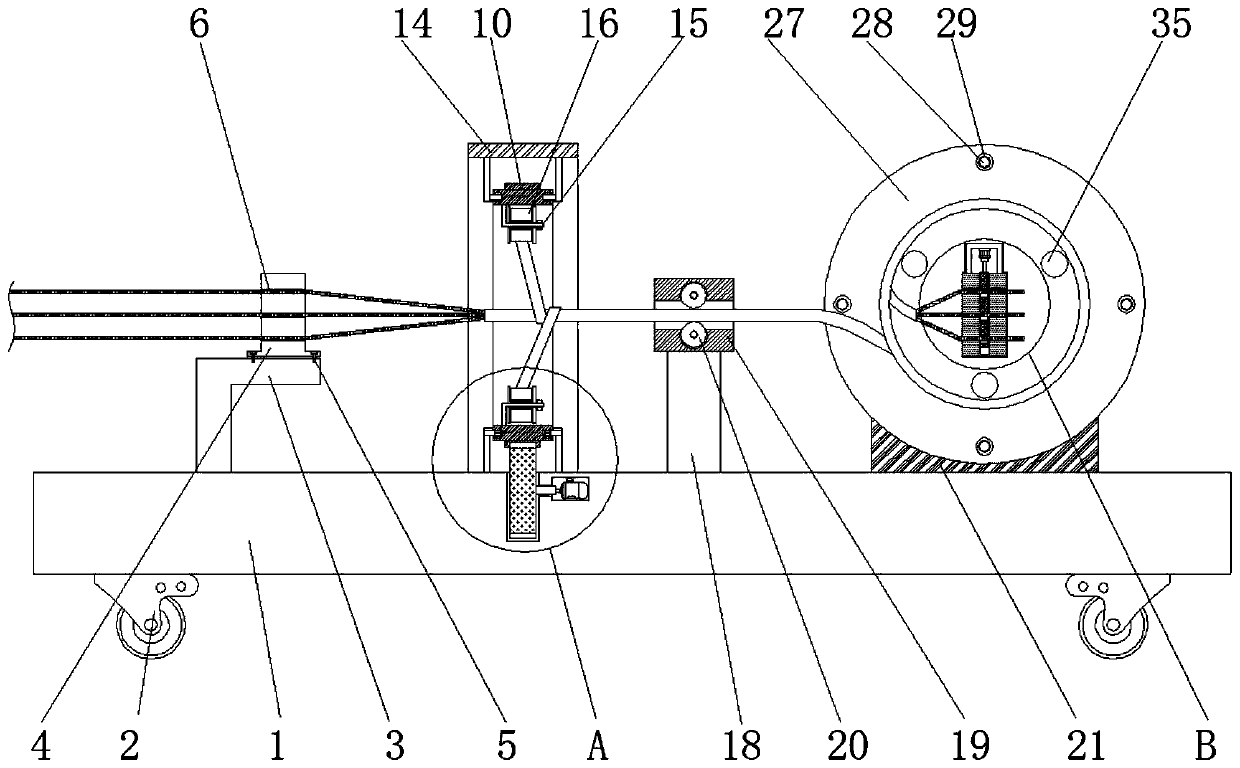 Wiring harness binding device for conveniently fixing electronic controller wiring harness